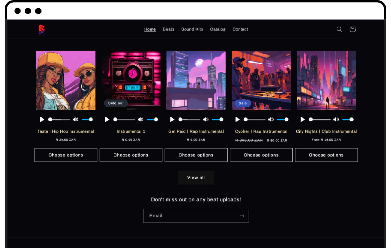 Home 16 Customizing the Beatifyy Lite Template for Your Shopify Beat Store